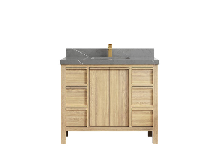 Elizabeth White Oak 42 in. W x 22 in. D Single Sink Bathroom Vanity - photo 39