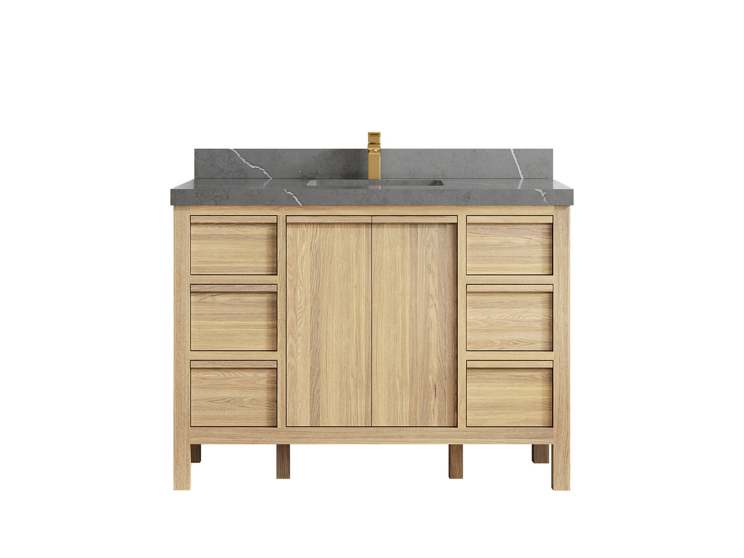 Elizabeth White Oak 48 in. W x 22 in. D Single Sink Bathroom Vanity