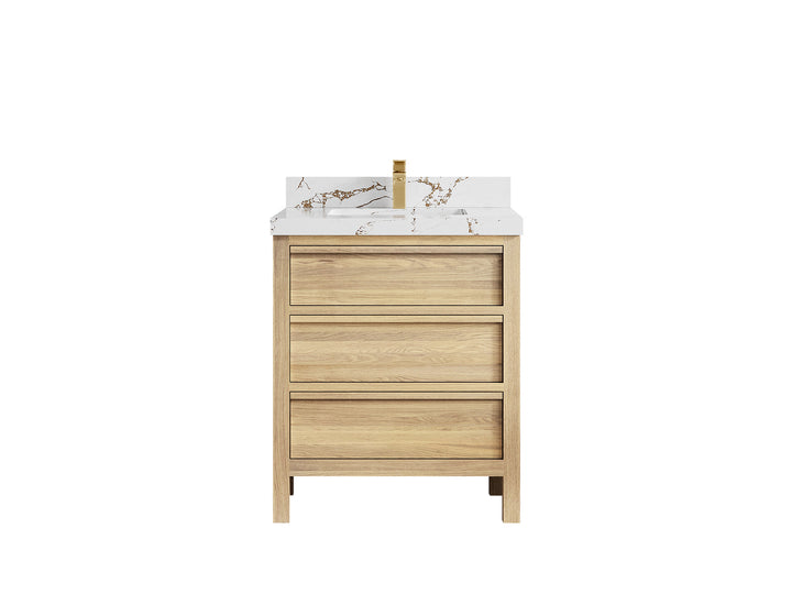 Elizabeth White Oak 30 in. W x 22 in. D Single Sink Bathroom Vanity - photo 39
