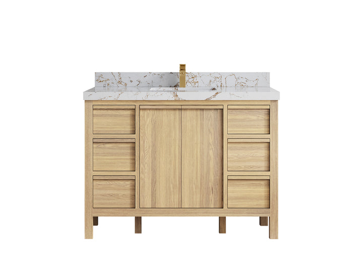 Elizabeth White Oak 48 in. W x 22 in. D Single Sink Bathroom Vanity - photo 40