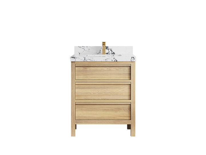 Elizabeth White Oak 30 in. W x 22 in. D Single Sink Bathroom Vanity - photo 43
