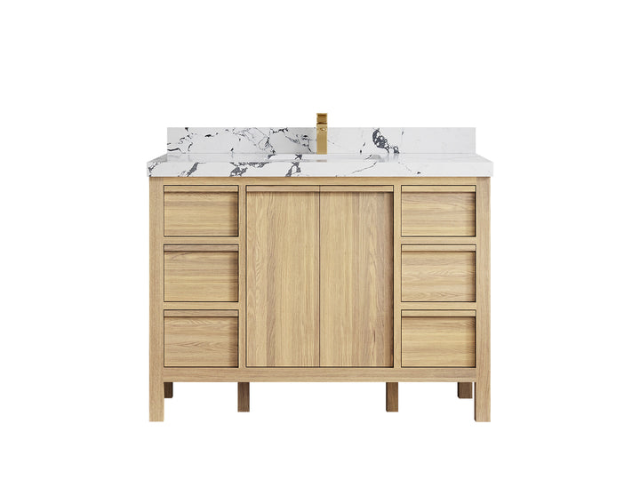 Elizabeth White Oak 48 in. W x 22 in. D Single Sink Bathroom Vanity - photo 42