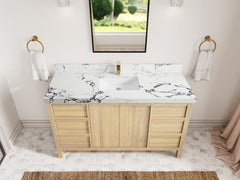 Elizabeth White Oak 60 in. W x 22 in. D Single Sink Bathroom Vanity - photo 44