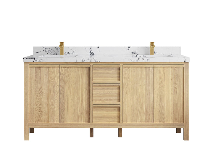 Elizabeth White Oak 72 in. W x 22 in. D Double Sink Bathroom Vanity - photo 47