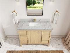 Elizabeth White Oak 48 in. W x 22 in. D Single Sink Bathroom Vanity - photo 43