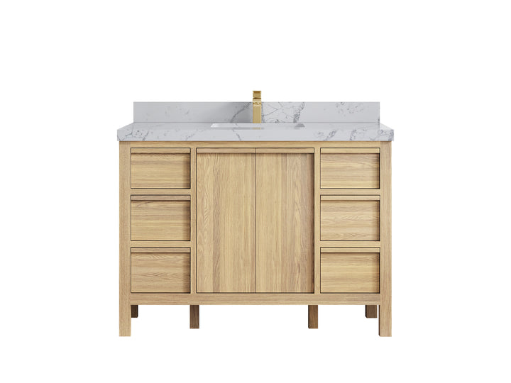 Elizabeth White Oak 48 in. W x 22 in. D Single Sink Bathroom Vanity - photo 44