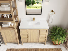 Elizabeth White Oak 42 in. W x 22 in. D Single Sink Bathroom Vanity - photo 48