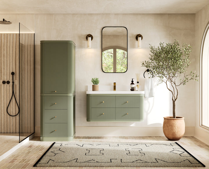 Hampton Floating 42 in. W x 22 in. D Single Sink Bathroom Vanity - photo 1