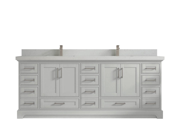 Boston Fenway 84 in. W x 22 in. D Double Sink Bathroom Vanity - photo 13