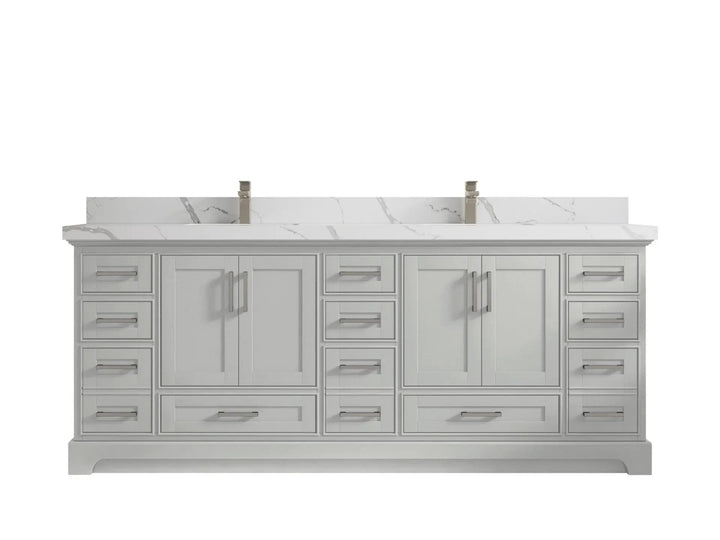 Boston Fenway 84 in. W x 22 in. D Double Sink Bathroom Vanity - photo 10