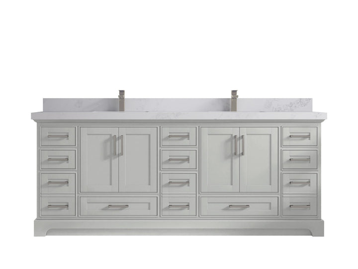 Boston Fenway 84 in. W x 22 in. D Double Sink Bathroom Vanity - photo 11