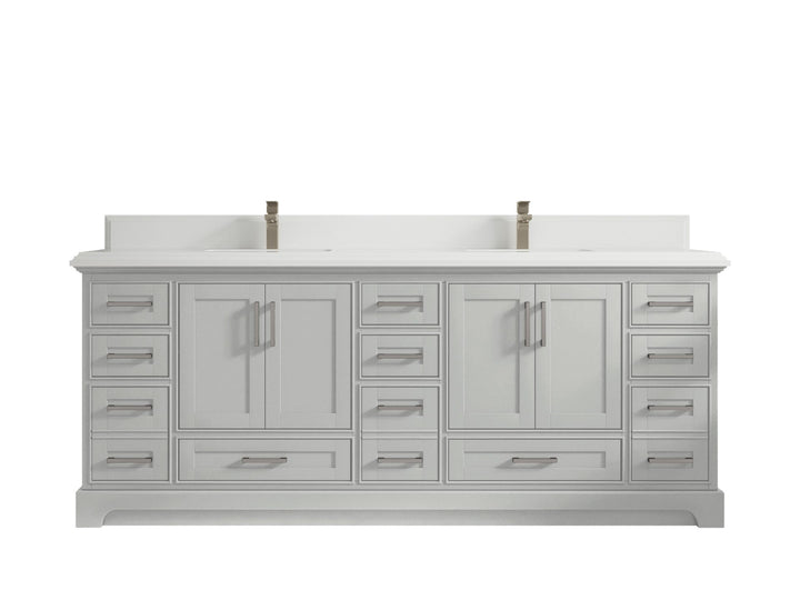 Boston Fenway 84 in. W x 22 in. D Double Sink Bathroom Vanity - photo 16