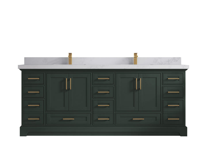 Boston Fenway 84 in. W x 22 in. D Double Sink Bathroom Vanity - photo 11
