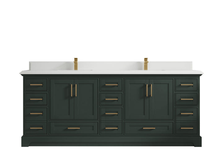 Boston Fenway 84 in. W x 22 in. D Double Sink Bathroom Vanity - photo 16