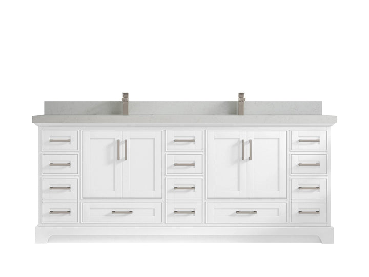 Boston Fenway 84 in. W x 22 in. D Double Sink Bathroom Vanity - photo 13