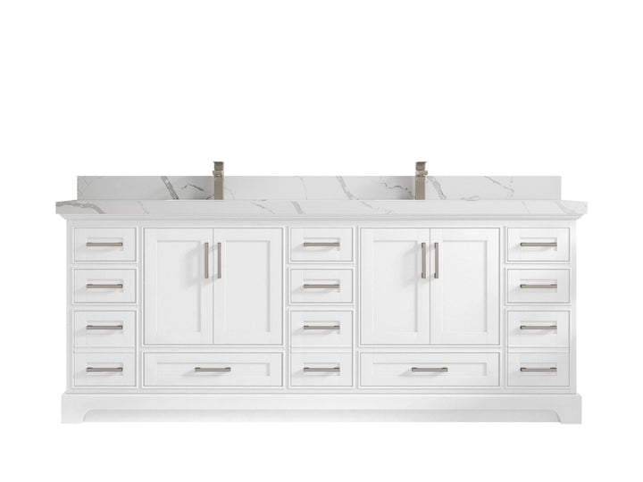 Boston Fenway 84 in. W x 22 in. D Double Sink Bathroom Vanity - photo 10