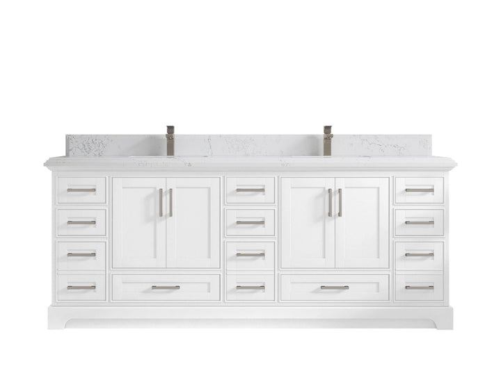 Boston Fenway 84 in. W x 22 in. D Double Sink Bathroom Vanity - photo 15