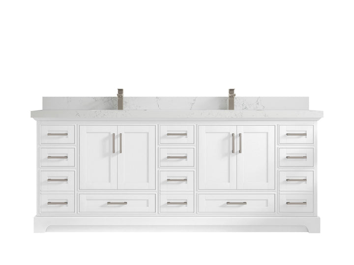 Boston Fenway 84 in. W x 22 in. D Double Sink Bathroom Vanity - photo 17