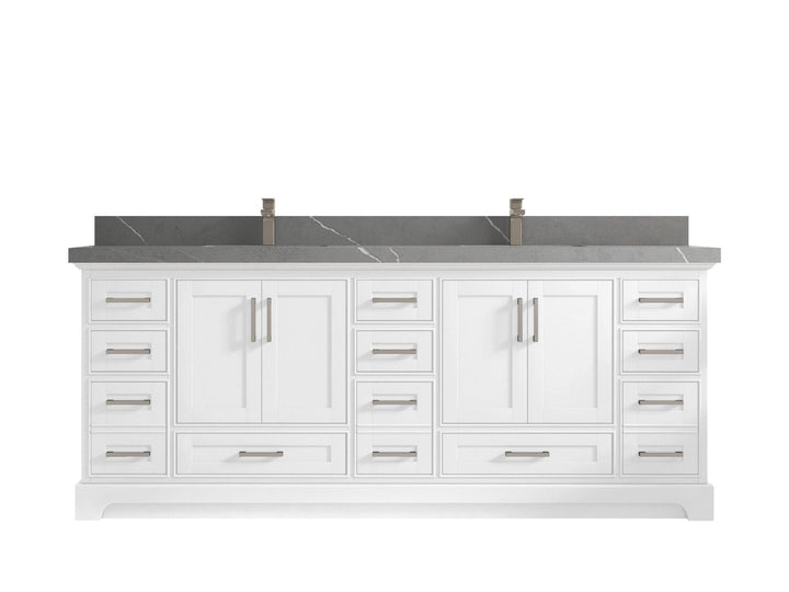 Boston Fenway 84 in. W x 22 in. D Double Sink Bathroom Vanity - photo 19