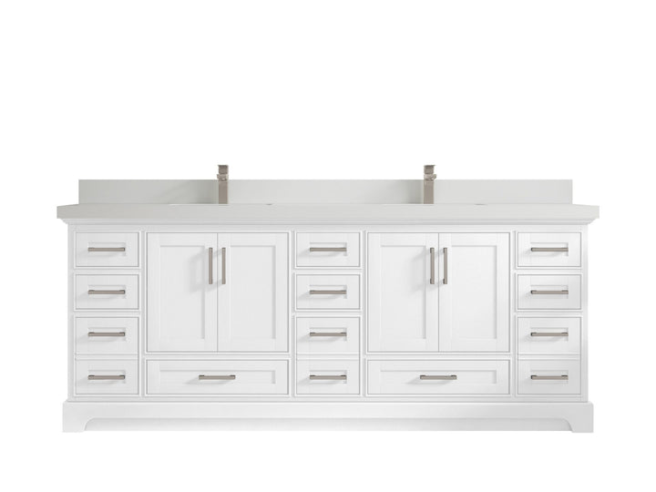 Boston Fenway 84 in. W x 22 in. D Double Sink Bathroom Vanity - photo 25
