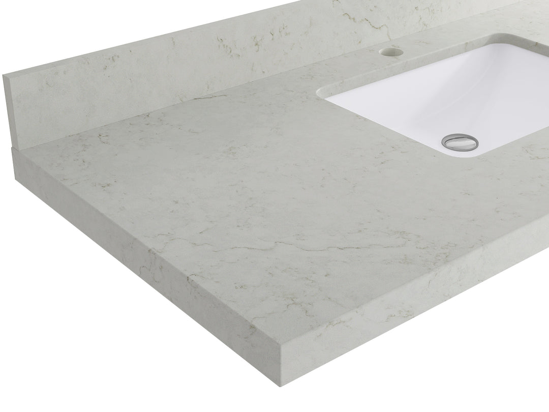 Bathroom Vanity - Frosty Carrara Quartz Countertop