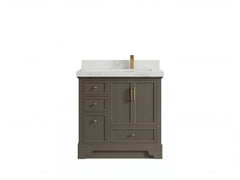 Alys 36 in. W x 22 in. D Right Offset Sink Bathroom Vanity - photo 1
