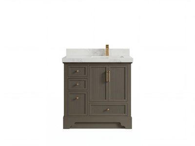 Alys 36 in. W x 22 in. D Right Offset Sink Bathroom Vanity