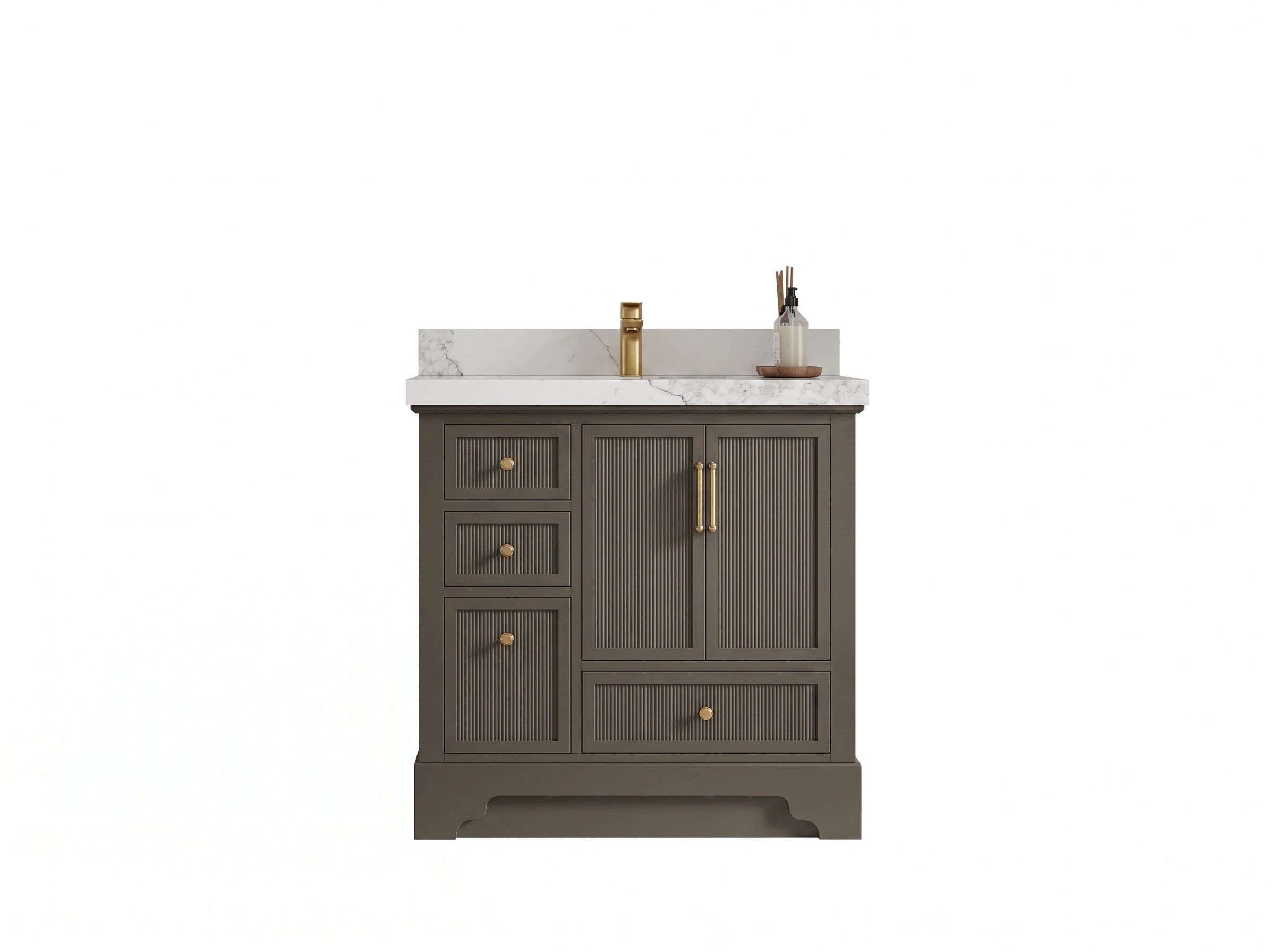 Alys 36 in. W x 22 in. D Center Sink Bathroom Vanity