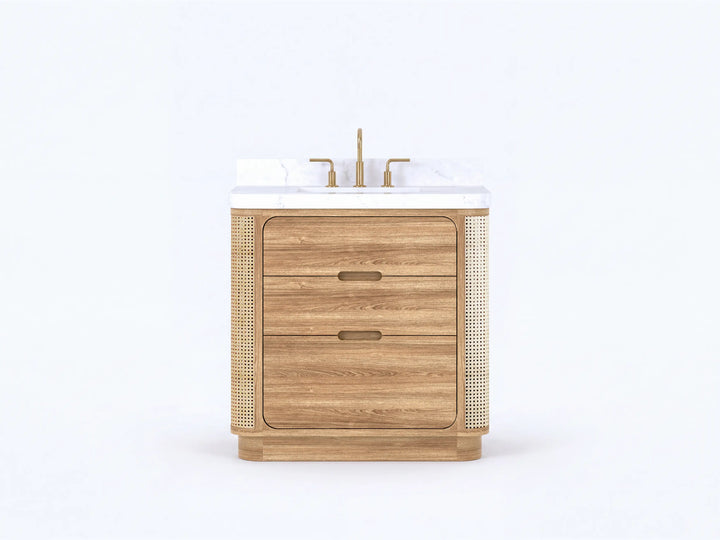 Ventura Teak 36 in. W x 22 in. D Center Sink Bathroom Vanity - photo 1