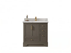 Alys 36 in. W x 22 in. D Center Sink Bathroom Vanity - photo 1