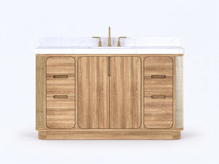Ventura Teak 60 in. W x 22 in. D Single Sink Bathroom Vanity - photo 1