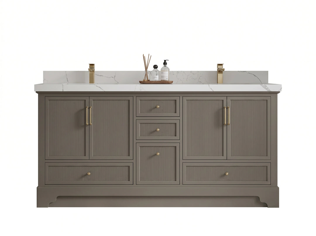 Alys 72 in. W x 22 in. D Double Sink Bathroom Vanity | 
              
                Urbane Bronze
                
                  
             - ALS_URB_BRS_72D - photo №1