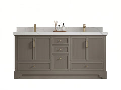 Alys 72 in. W x 22 in. D Double Sink Bathroom Vanity - photo 1