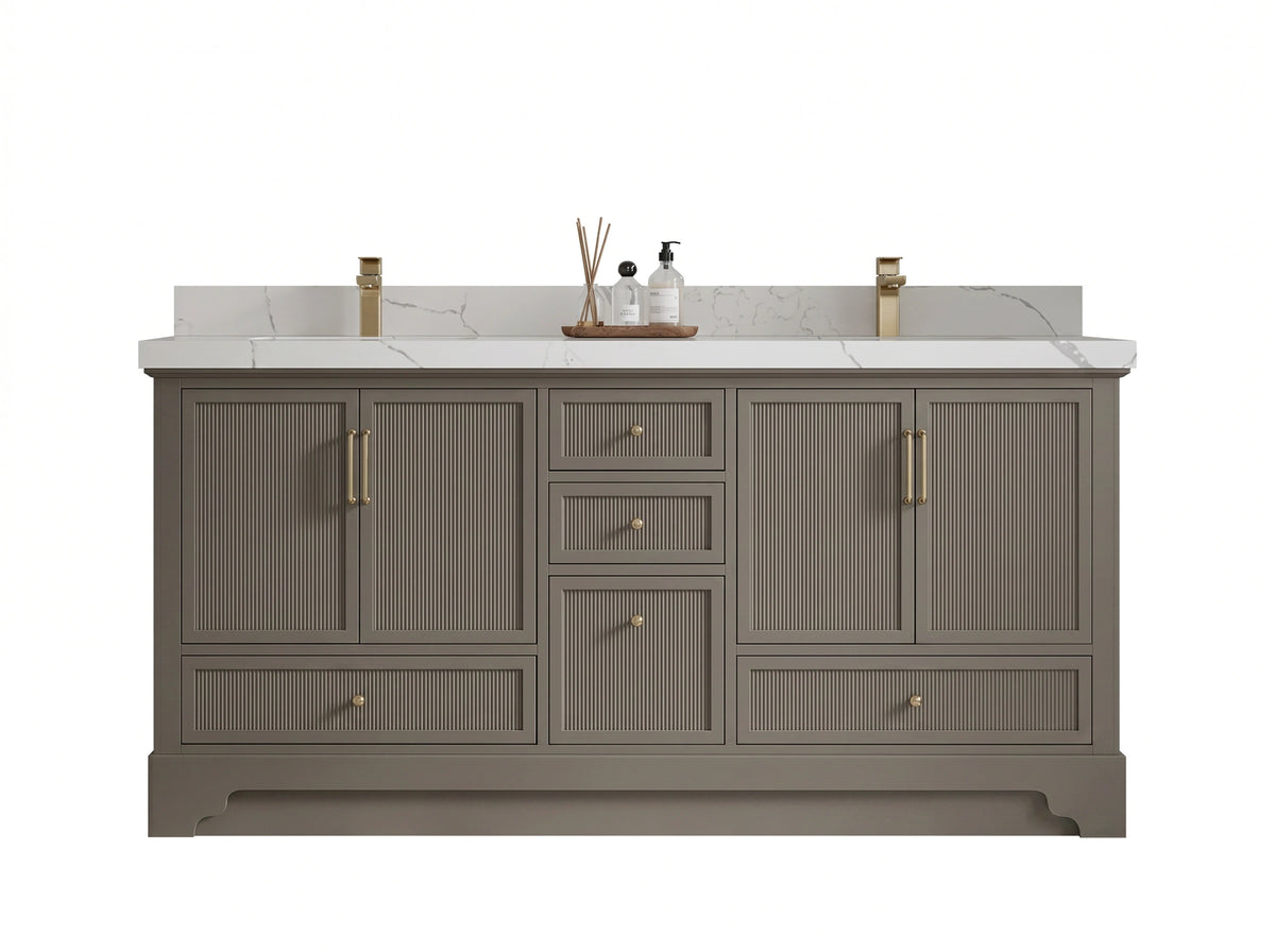 Alys 72 in. W x 22 in. D Double Sink Bathroom Vanity