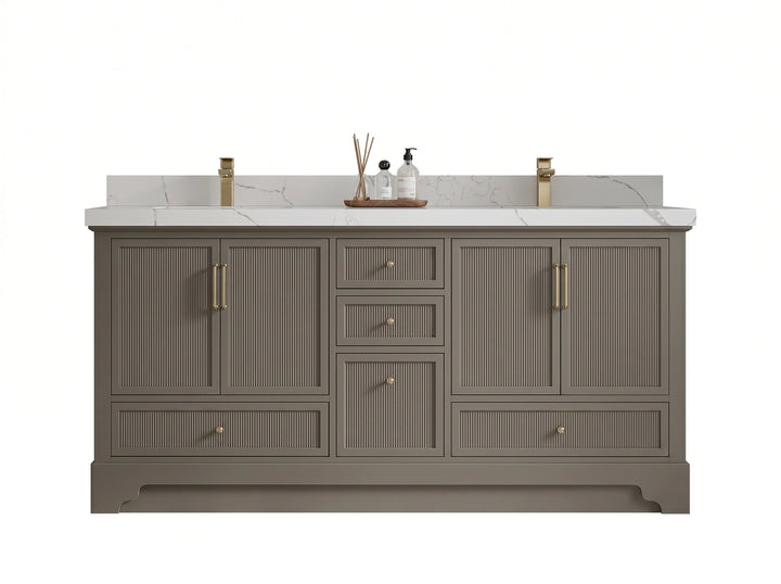 Alys 72 in. W x 22 in. D Double Sink Bathroom Vanity - photo 1