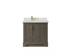 Alys 36 in. W x 22 in. D Left Offset Sink Bathroom Vanity - photo 1