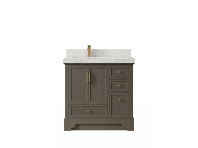 Alys 36 in. W x 22 in. D Left Offset Sink Bathroom Vanity