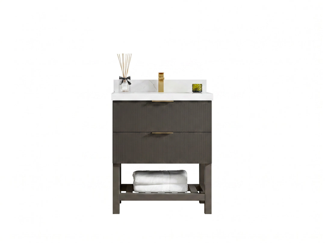 Powder Room Vanity with Sink - photo 5