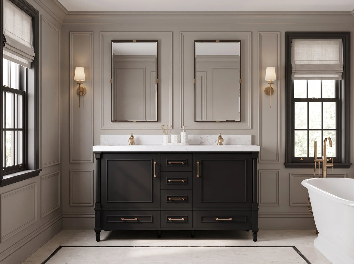 Aberdeen 60 in. W x 22 in. D Double Sink Bathroom Vanity