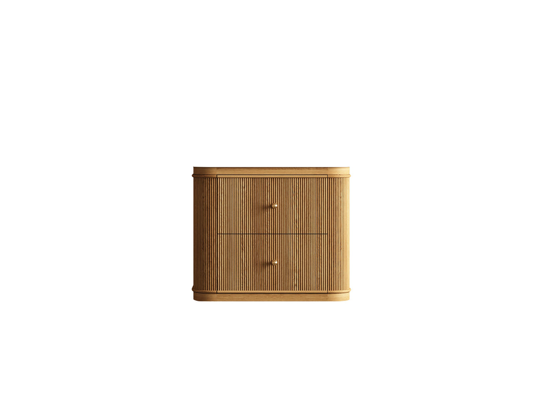 Hampton Floating Teak 24 in. W x 22 in. D Single Sink Bathroom Vanity (Light Natural)