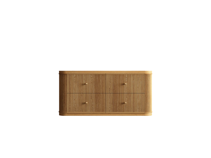 Hampton Floating Teak 42 in. W x 22 in. D Single Sink Bathroom Vanity (Light Natural) - photo 6