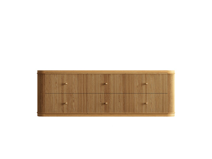 Hampton Floating Teak 60 in. W x 22 in. D Double Sink Bathroom Vanity (Light Natural) - photo 6