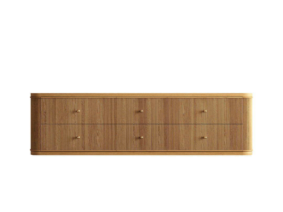 Hampton Floating Teak 72 in. W x 22 in. D Double Sink Bathroom Vanity with Countertop - Cabinet Only