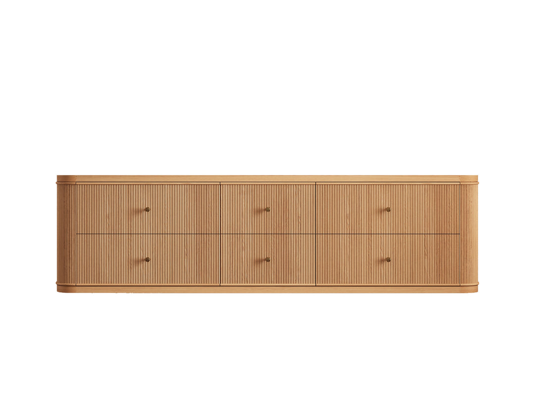 Hampton Floating White Oak 72 in. W x 22 in. D Double Sink Bathroom Vanity with Countertop - Cabinet Only