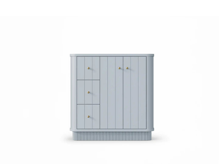 Houston 36 in. W x 22 in. D Free Standing Curved Edge Center Sink Bathroom Vanity - photo 12