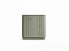 Houston 36 in. W x 22 in. D Free Standing Curved Edge Left Offset Sink Bathroom Vanity - photo 18
