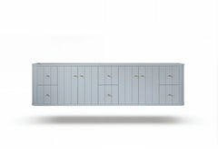 Houston Floating 84 in. W x 22 in. D Double Sink Bathroom Vanity - photo 16
