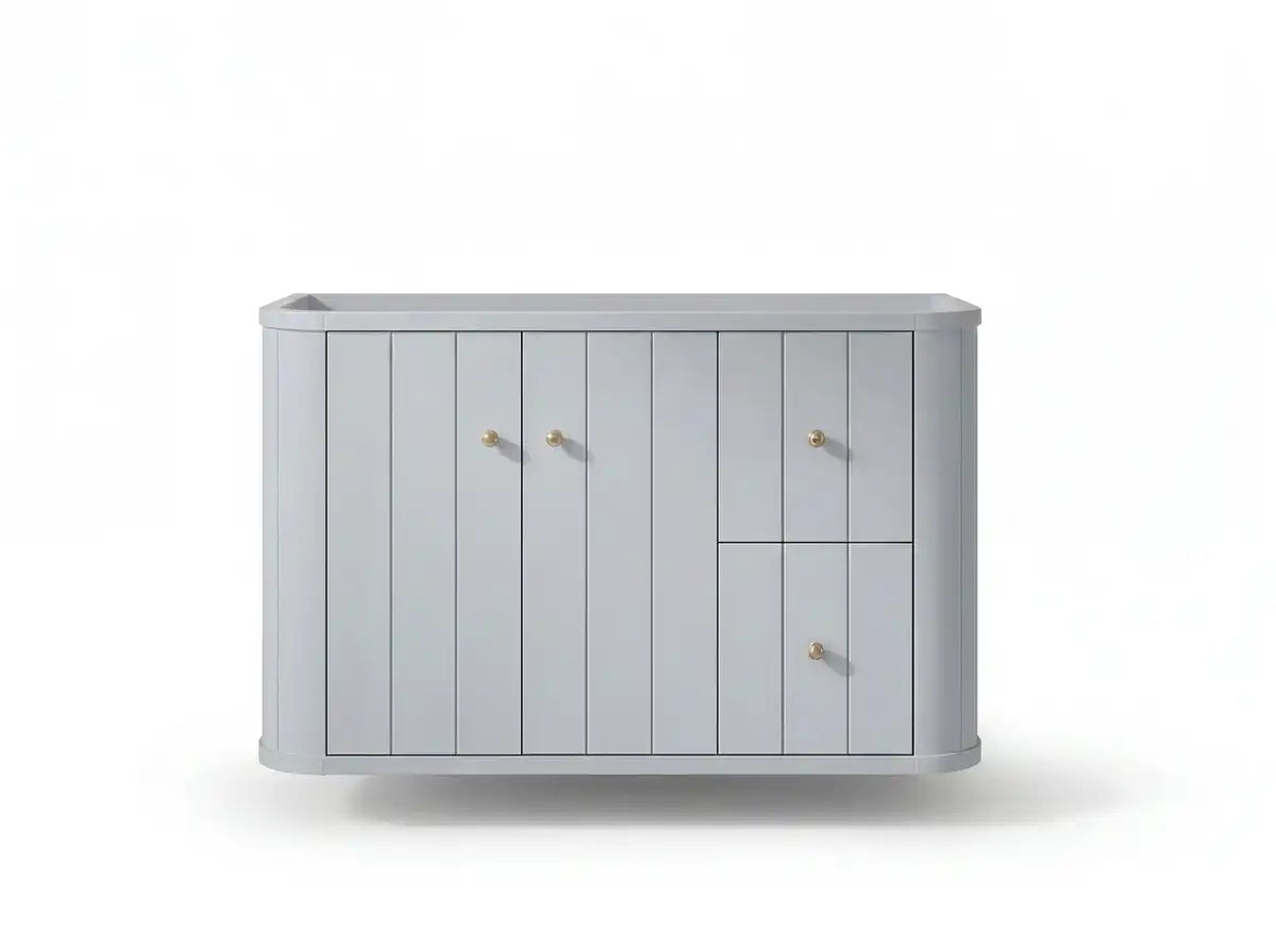 Houston Floating 36 in. W x 22 in. D Left Offset Sink Bathroom Vanity