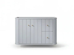 Houston Floating 36 in. W x 22 in. D Left Offset Sink Bathroom Vanity - photo 2