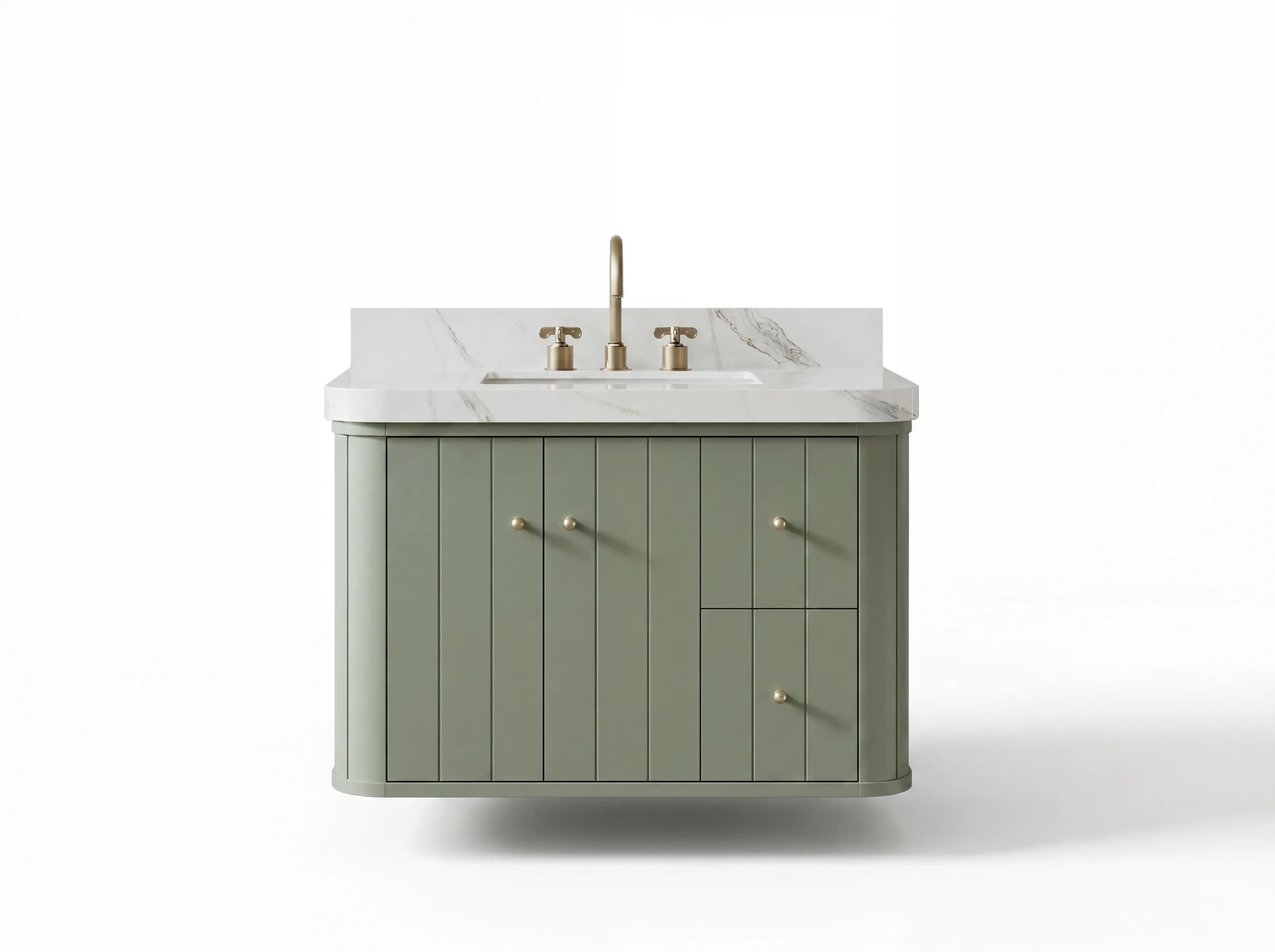 Houston Floating 36 in. W x 22 in. D Center Sink Bathroom Vanity